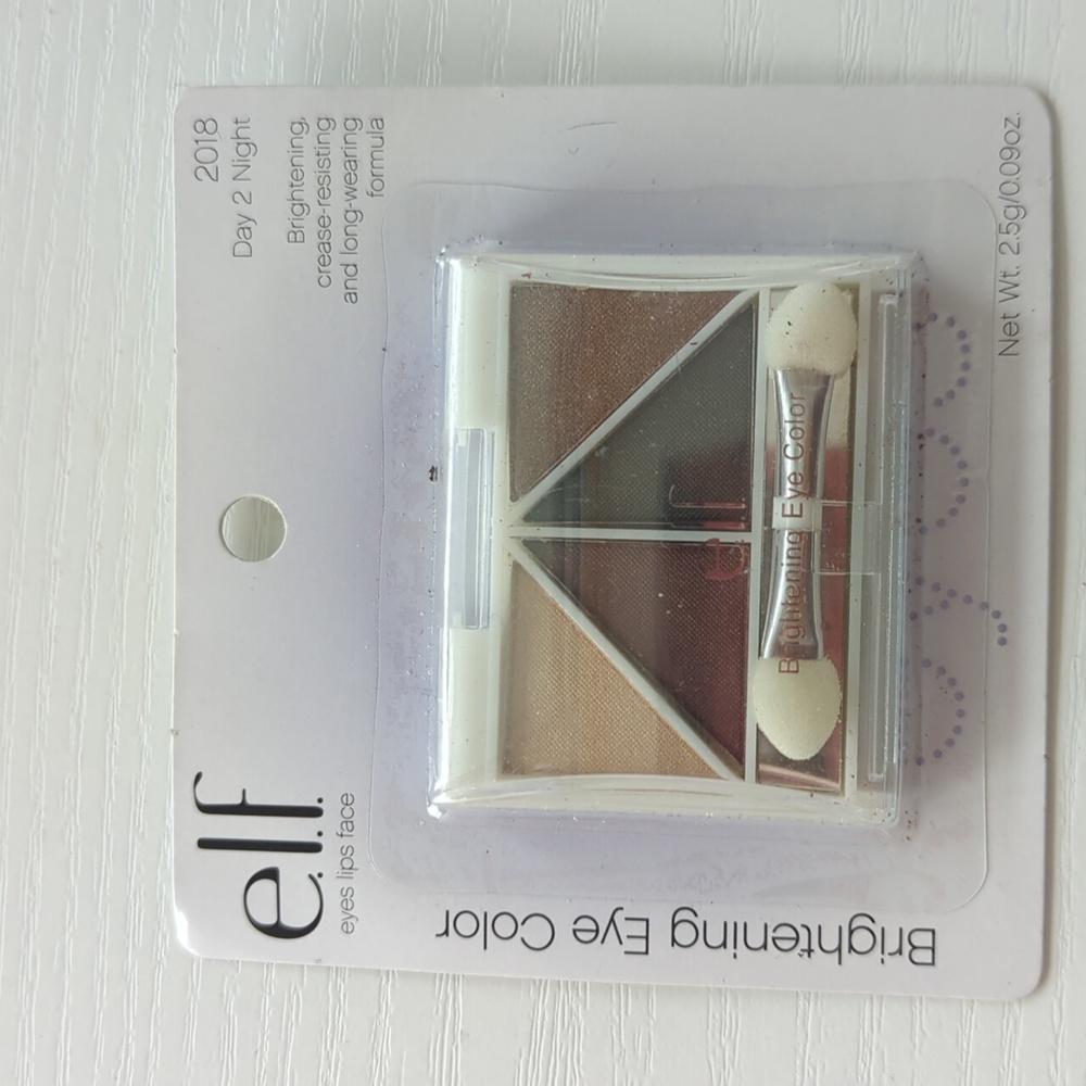 E.l.f. brightening eye color eye shadow, 2018 day 2 night